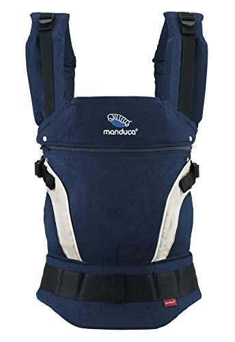 manduca Babytrage First 2018 >HempCotton Navy